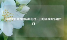 探秘单机游戏网站排行榜，开启游戏新乐趣之门