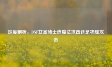 深度剖析，DNF女圣骑士选魔法攻击还是物理攻击