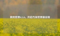 我的世界0.15.0，开启方块世界新征程