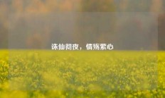 诛仙彻夜，情殇萦心