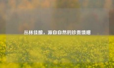 丛林佳酿，源自自然的珍贵馈赠