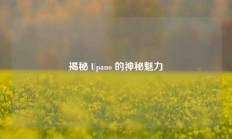 揭秘 Upano 的神秘魅力