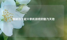 揭秘当下超火单机游戏的魅力天地