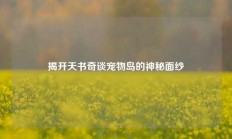 揭开天书奇谈宠物岛的神秘面纱