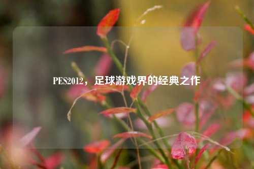 PES2012,足球游戏界的经典之作