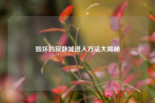毁坏的寂静城进入方法大揭秘