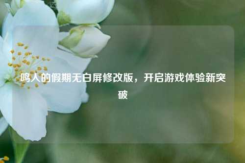 鸣人的假期无白屏修改版,开启游戏体验新突破