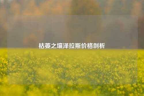 枯萎之壤泽拉斯价格剖析