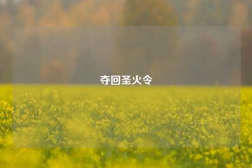 夺回圣火令