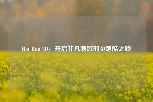 Hot Run 3D,开启非凡刺激的3D跑酷之旅