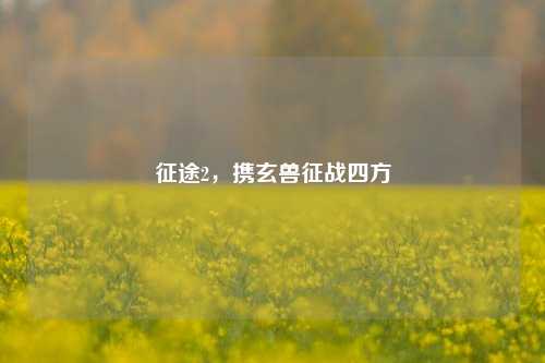 征途2,携玄兽征战四方