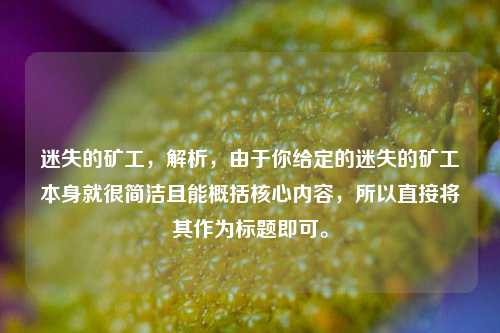 迷失的矿工，解析，由于你给定的迷失的矿工本身就很简洁且能概括核心内容，所以直接将其作为标题即可。